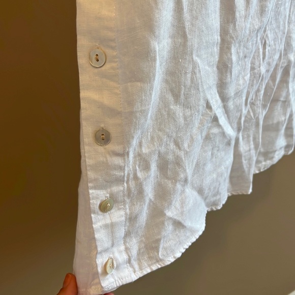 Linen V Neck Top - Picture 3 of 8